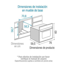 Horno Empotrar Mixto Inox 68lts 76cm 220V Challenger Hg9763