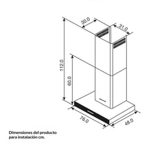 Campana Peninsula Cristal 76 Cm 3 Velocidades