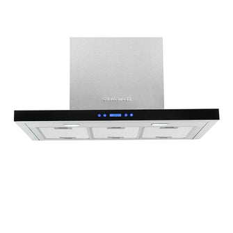 Campana Peninsula Acero Tipo Cristal 90 Cm 3 Velocidades
