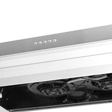 Campana Horizontal Acero Inoxidable 3 Velocidades 90 Cm