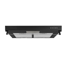 Campana Horizontal Negra 3 Velocidades 60 Cm
