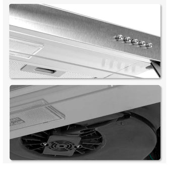 Campana Horizontal Inox 3 Velocidades 60 Cm