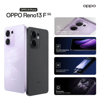 Celular Oppo Reno 13F 512GB 5G Y Reloj, Purpura