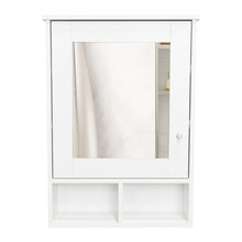 Gabinete de Baño Egeo, Blanco, con Puerta Espejo y Tres Entrepaños Para Ubicar Objetos