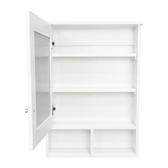 Gabinete de Baño Egeo, Blanco, con Puerta Espejo y Tres Entrepaños Para Ubicar Objetos