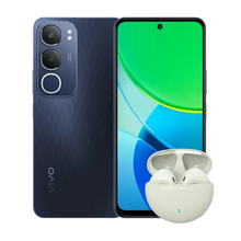 Celular 4G Vivo Y19s 256GB y Audifonos, Negro