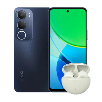 Celular 4G Vivo Y19s 256GB y Audifonos, Negro