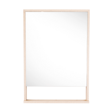 Espejo Rectangular Dakar,  Color Madera Clara
