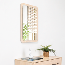  Espejo Rectangular Mukal, Color Madera Clara