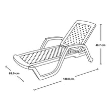 Cama Asoleadora Arrecife Wengue