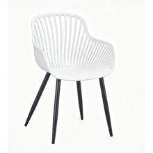 Set de 4 Sillas Victoria, Blanco, con Espaldar Minimalista y Diseño Moderno
