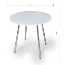 Mesa de Comedor redondo 4p (75x80x80) Blanco