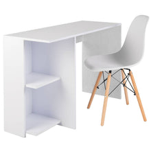 Combo Escritorio Tony(75x80x40)Blanco + Silla Eames