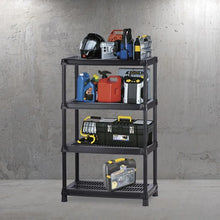 Estantería multifuncional de 4 Niveles Ventilada 18" Negro