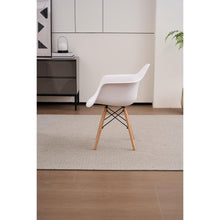 Set de 2 Sillas Eymos, Color Blanco, con Espaldar y Patas en Madera