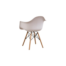 Silla Delia, Color Blanco, Con espaldar y patas en Madera X2