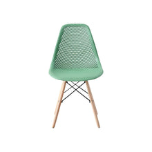 Silla Marcus, Color Verde Oliva, Con espaldar y patas en Madera
