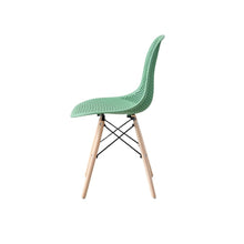 Silla Aira, Color Verde Oliva, con Espaldar y Patas en Madera