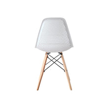 Silla Aira, Color Blanco, con Espaldar y Patas en Madera