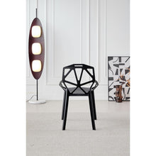 Silla Roxy, Color Negro, Con espaldar y diseño Moderno X4