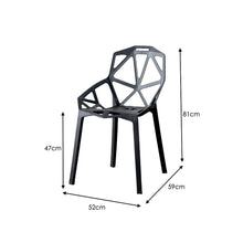 Silla Roxy, Color Negro, Con espaldar y diseño Moderno X2