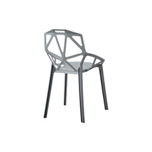 Silla Roxy, Color Gris Oscuro, Con espaldar y diseño Moderno X4