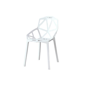 Silla Roxy, Color Blanco, Con espaldar y diseño Moderno