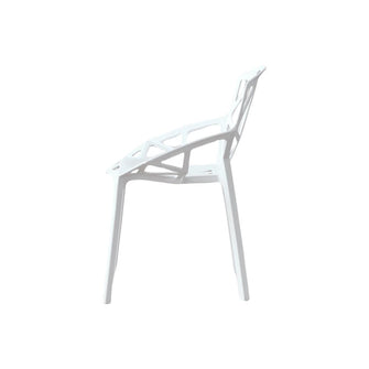 Silla Roxy, Color Blanco, Con espaldar y diseño Moderno