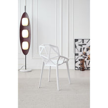 Silla Roxy, Color Blanco, Con espaldar y diseño Moderno X4