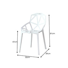 Silla Roxy, Color Blanco, Con espaldar y diseño Moderno X2