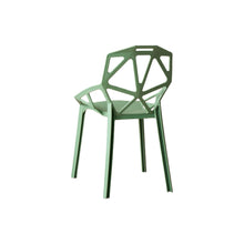 Set de 4 Sillas Roxy, Color Verde, con Espaldar y Diseño Moderno