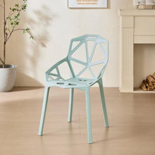 Silla Roxy, Color Azul Claro, con Espaldar y Diseño Moderno
