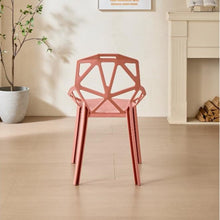 Silla Roxy, Color Salmón, con Espaldar y Diseño Moderno