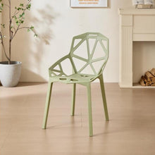 Silla Roxy, Color Verde, con Espaldar y Diseño Moderno X2