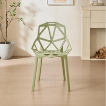 Silla Roxy, Color Verde, con Espaldar y Diseño Moderno X2