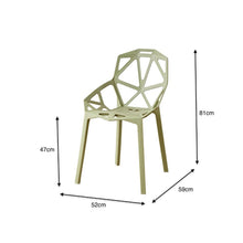 Silla Roxy, Color Verde, con Espaldar y Diseño Moderno