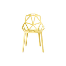 Silla Roxy, Color Amarillo, Con espaldar y diseño Moderno X4