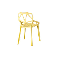 Set de 4 Sillas Roxy, Color Amarillo, con Espaldar y Diseño Moderno