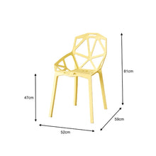 Silla Roxy, Color Amarillo, Con espaldar y diseño Moderno X2