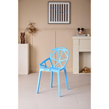 Silla Roxy, Color Azul, Con espaldar y diseño Moderno