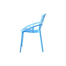 Set de 2 Sillas Roxy, Color Azul, con Espaldar y Diseño Moderno