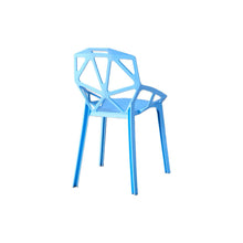 Silla Roxy, Color Azul, Con espaldar y diseño Moderno