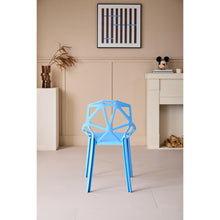 Silla Roxy, Color Azul, Con espaldar y diseño Moderno