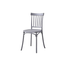Combo Terra, Incluye Comedor y 4 Sillas con Espaldar Color Gris Oscuro