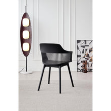 Silla Con Cojin Max, Color Negro, Con espaldar y cojín