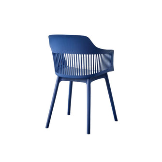 Silla Con Cojin Max, Color Azul, Con espaldar y cojín X4