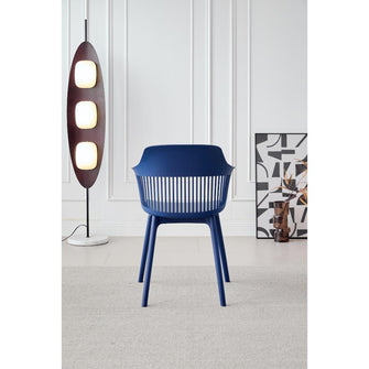 Silla Con Cojin Max, Color Azul, Con espaldar y cojín X2