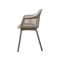 Silla con Cojín Max, Color Taupe, con Espaldar en Rejilla