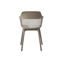 Silla con Cojín Max, Color Taupe, con Espaldar en Rejilla