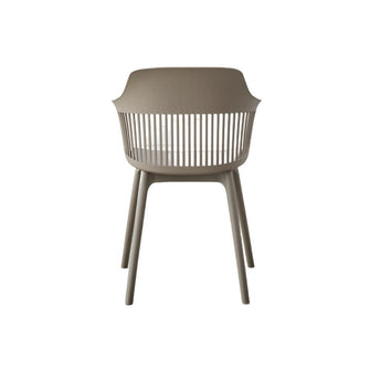 Silla Con Cojin Max, Color Taupe, Con espaldar y cojín X4